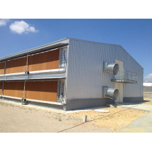 Casa de pollo de corral prefabricada cerrada de doble cubierta (higiénica y sólida) (KXD-PCH12)